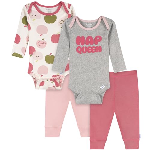 Onesies Brand Unisex Baby 4-Piece Bodysuits and Pants