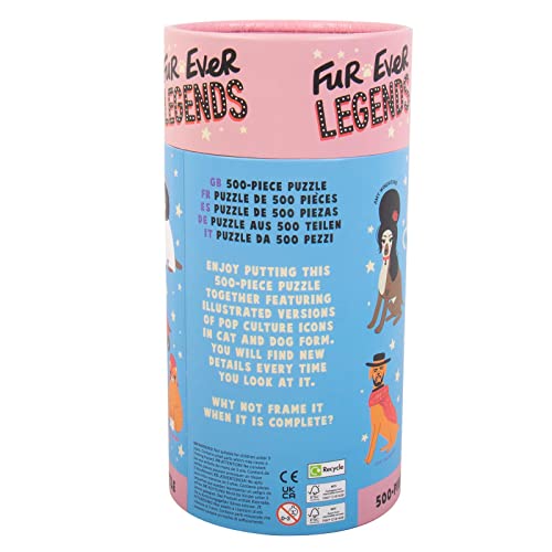 Fizz Creations Fur-ever Legends Puzzle. Celebrity Cats & Dogs Themed 500-Piece Jigsaw. Funny Puzzle. Great Family Fun for Animal Lovers Ages 8 and Up - Image 4