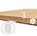 Premium Square Cork Board Tiles by BESUTO 12”X 12” – 1/2” Thick Cork Board – Bulletin Board – Extra Strength 3M Adhesive Squares Included – 4 Pack Frameless Cork Tiles for Wall – Bonus Push Pins
