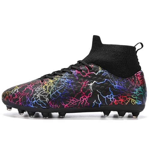 Boys Girls Soccer Cleats High-top Training Football Cleats Kids Ankle-high Soccer Shoes Lightweight Outdoor Futsal2