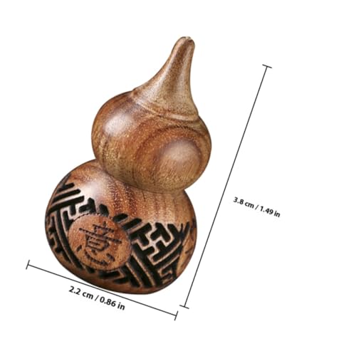 Recipiente de aroma tallado en madera con cuentas aromáticas miniatura 2