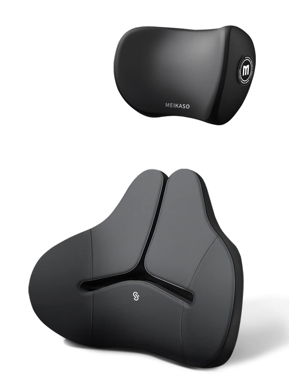 Meikasoメイカソ　M-1685　ネックパッド　ランバーサポートお得2セット Amazon.co.jp: Meikaso 腰クッション ランバーサポート ネックパッド