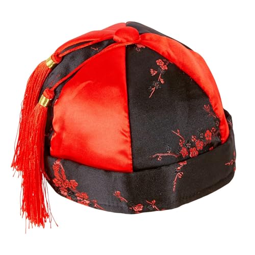 W WIDMANN MILANO Party Fashion 10672 Chinese Mandarin Hat Headgear Theme Party Carnival