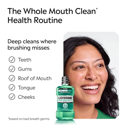 Listerine Freshburst Antiseptic Mouthwash, Spearmint, 16.9 fl. oz/ 500 mL - image 7