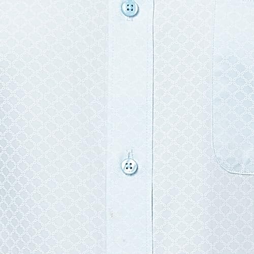 Image of Raymond Men's Slim Fit Pure Cotton Structure Pattern Semi Cutaway Collar Full Sleeve Formal Shirt