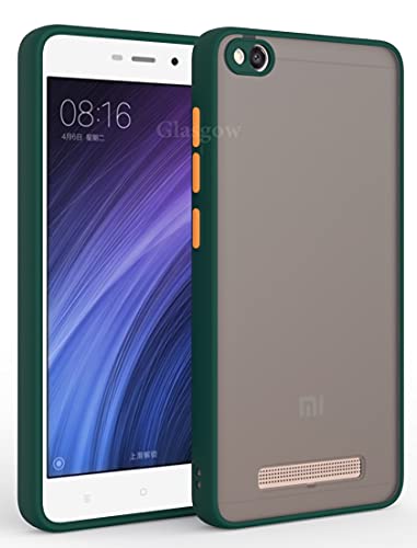Image of Gorilion Designed for Mi Redmi 4 Camera Bump Protection Back Case Cover for Mi Redmi 4 - Dark Green