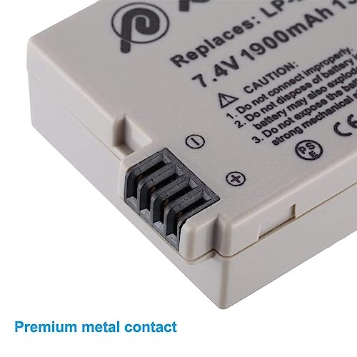 Powerextra 2 Pack Replacement Lp-E8 Battery 1900Mah And Charger For Canon Lp E8 And Rebel T3I T2I T4I T5I 600D 550D 650D 700D Kiss X5 X4 Kiss X6 Lc-E8E Dslr Digital Camera #TOP4