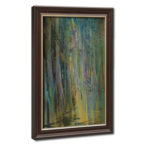 Paysage aquarelle Lowcountry décoration murale tableau salon nature