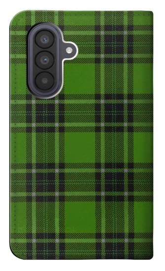 Housse cuir pour Samsung Galaxy A57 protection flip verte - 2