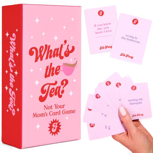 xo, Fetti What's The Tea? Playing Card Game | Bachelorette Party Activity, Cute Birthday Event, Adult Girl's Night Spill The Tea Fun, Group Bach Decor, Funny Party Supplies
