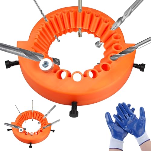 Drill Bit Sharpener, Handheld Drill Bit Sharpening Attachment, Precision Guide Tool, 2-13mm，for 125 Mm Grinder，Suitable for Various Drill Bit