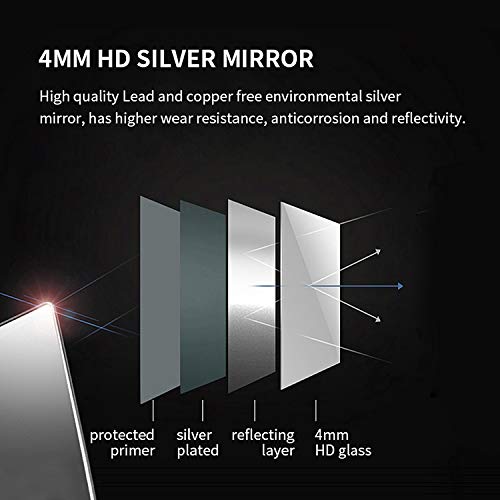 ELEGANT Modern Bathroom Mirror Round Illuminated LED Light Backlit Makeup Mirror with Sensor Touch control,Dustproof &Anti-fog,Warm White Light 600x600mm