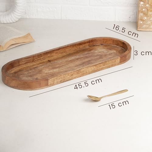 Image of The Earth Store Teal Diamond Ceramic Bowl Serving Set - 3 Bowls (500ml Each) with Wooden Tray, 3 Spoons & 3 Multipurpose Lids /Coaster - for Snacks, Curries, Desserts & Fruits