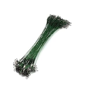 Ogquaton en Acier Inoxydable Chef De Ligne Corde De Pêche Ligne Leurre Chef Pivot Snap Anti-Morsure Ligne De Pêche…