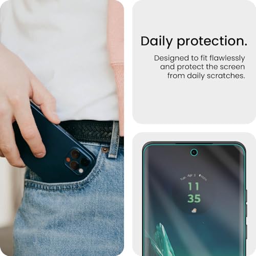 Image of FIRST MART Matte Screen Protector for Motorola Galaxy Edge 40 / Edge 40 Neo - TPU Anti-Glare Protection, Fingerprint Working, Bubble-Free, Edge to Edge Coverage [ 1 Pack]