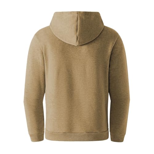 Mens Cargo Hoodie Fleece Quarter Zip Military Tactical Hooded Sweatshirts Warm Slim Fit Sweatshirt with Multi-Pockets3