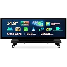 XTRONS 14.9 Inch Android 14 Car Stereo for BMW X5 E70 X6 E71 2011-2013 CIC System, 2K IPS Touch Screen 8+256GB Global 4G Car Radio GPS Navigation Support Wireless CarPlay Android Auto