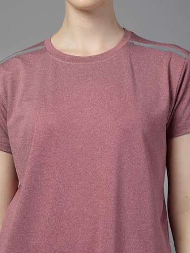 Image of CHKOKKO Gym Tshirt for Women Workout Dry Fit t Shirt Sports Tshirt Lightweight Round Neck Breathable Half Sleeve Activewear Running Yoga Tops for Woman