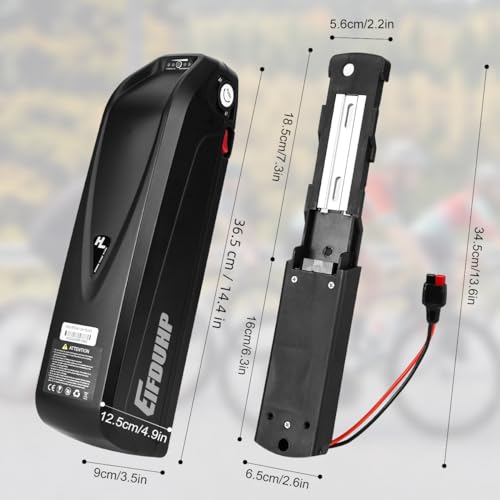 EIFDUHP 36V 22.5Ah Ebike Battery High Capacity, Electric Bike Lithium Battery with Charger, Base & BMS for 200W 250W 350W 500W 750W Bicycle Motors (36V 22.5AH 5Pin(50-750W)) - Image 3