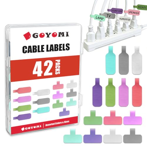 Large Reusable Cable Labels for Home Theater
