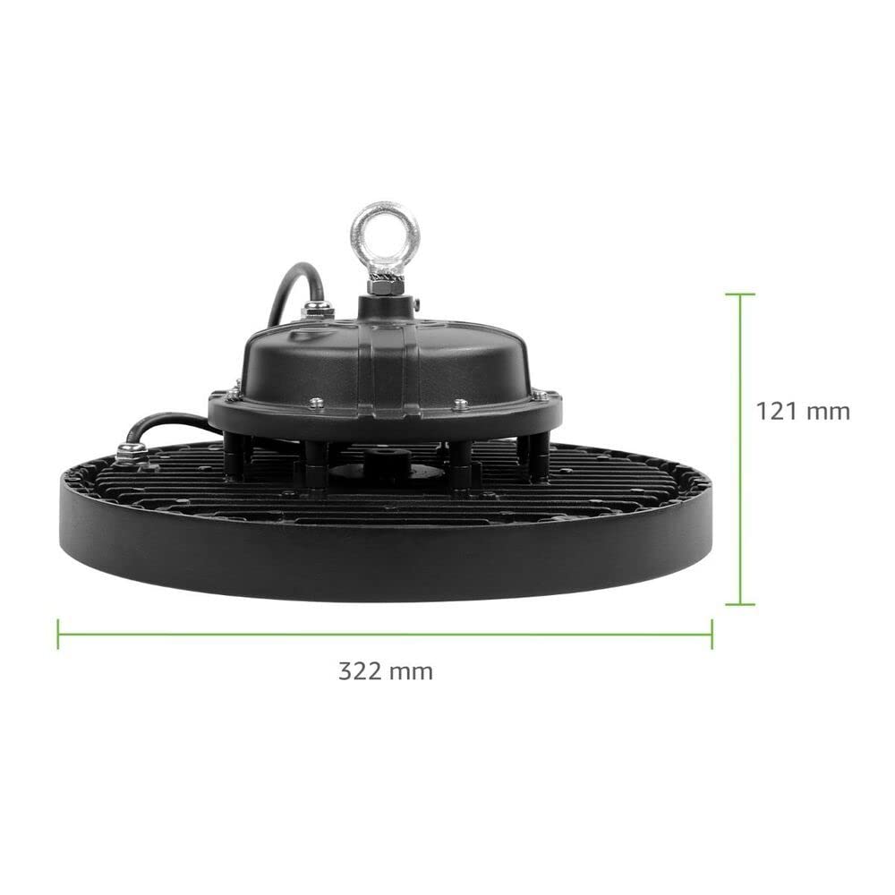 Lampe LED UFO 150 W, équivalent métal Halide 400 W, 21 000 lumens, 4000 K, blanc neutre pour entrepôt, usine et garage, certifié CE & TUV Sud