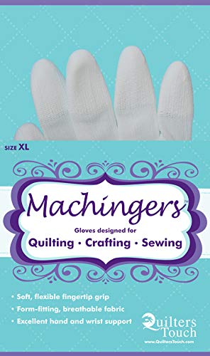Machingers Quilting Support Gloves for Free-Motion Sewing by Quilters Touch (Small/Medium)