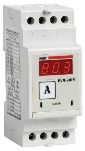 Amperímetro digital y modular voltímetro EVM-2DIN inserción voltímetro de