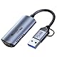 biaze 4K 60Hz HDMI Video Capture Card, 1080P 60hz USB/Type-C Input, Compatible with Switch/PS5/Laptop/Mobile Phone/MS2130 Camera/Live, No Driver Required, OBS/Zoom/Conference Device