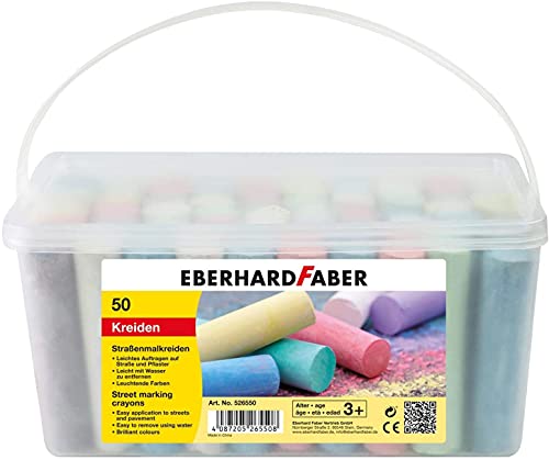Eberhard Faber Straßenmalkreide, 50er Eimer | 5er Sparpack