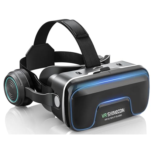 Ya en mundofriki.es: Gafas VR, 3D VR Gafas de Realidad Virtual VR Glasses Objetivo y Pupila Regulable para 4.7" - 7.2" Android/iOS Smartphone (Negro)