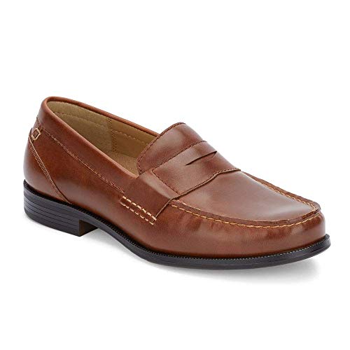 Dockers Mens Colleague Dress Penny Loafer Shoe, Tan, 9 M
