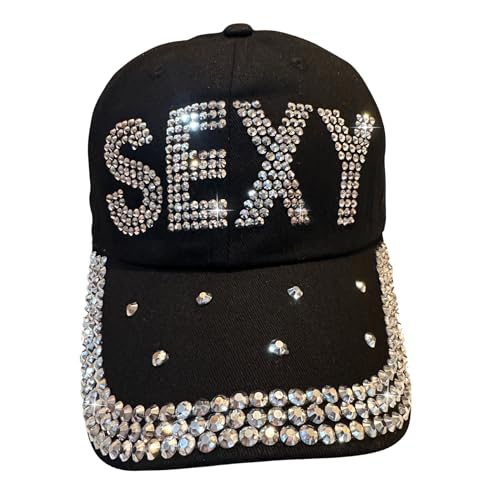 Gorra de béisbol con strass para mujer y niñas miniatura 1