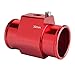 Dewhel Aluminum Red Water Temp Meter Temperature Gauge Joint Pipe Radiator Sensor Adaptor Clamps 32mm