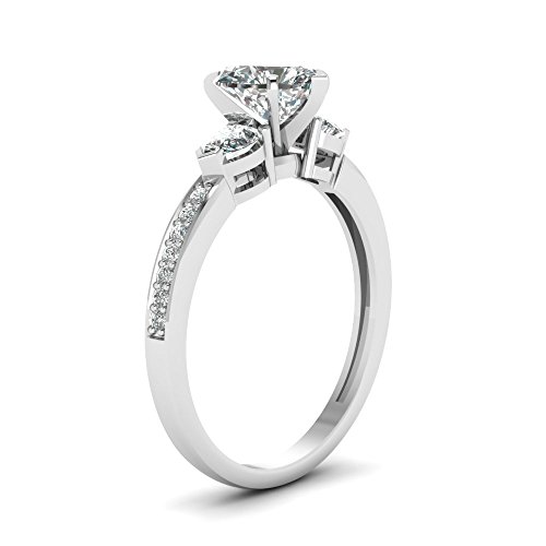 Heart Cut Moissanite Wedding Ring Sets for Women,1.75/2.75 CTW Moissanite Rings Engagement Ring Sets Silver Ring Band Sets4