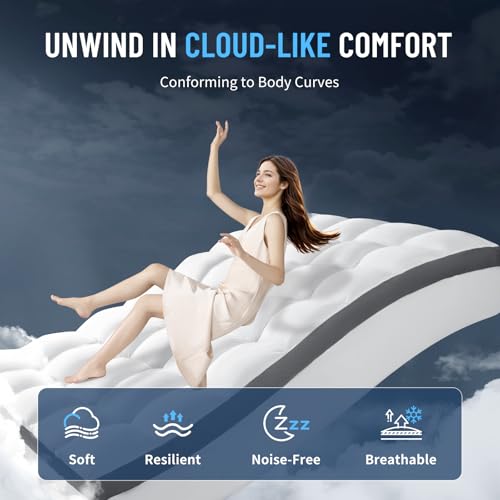 4 Inch Memory Foam Mattress Topper King Size - 2000 GSM Support - Image 4