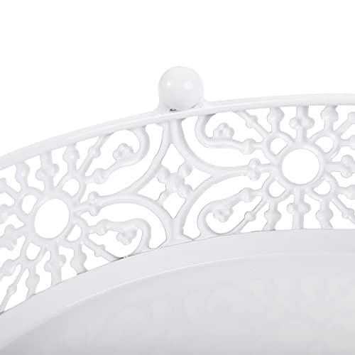 Hedume 3-Piece Cake Stand Set, Round Metal Cake Stands, Dessert Cupcake Stands, Cupcake Pastry Candy Plate for Wedding, Event, Birthday Party - Image 3