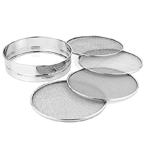 Earth Star Atta Stainless Steel Atta Chalni| Stainless Steel Flour Strainer | Spice Strainer | Atta Rava Maida Sieves Channi Interchangeable 4 in 1.