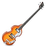 Rocktile VB-1 “Sir Paul” Vintage Beatbass - Violinbass - Bassgitarre - Hollowbody - 2 Humbucker - Sunburst