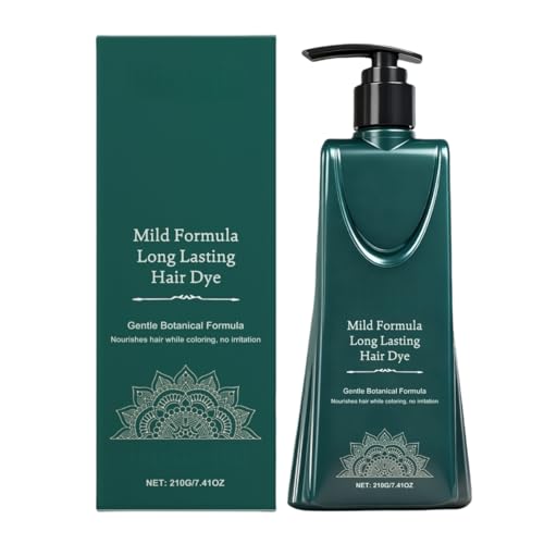 Set de Tinte Capilar de Larga Duración Fórmula Suave, Tinte Vegetal, Cubre Eficazmente, Nutre en Profundidad, Apto para Hombres y Mujeres