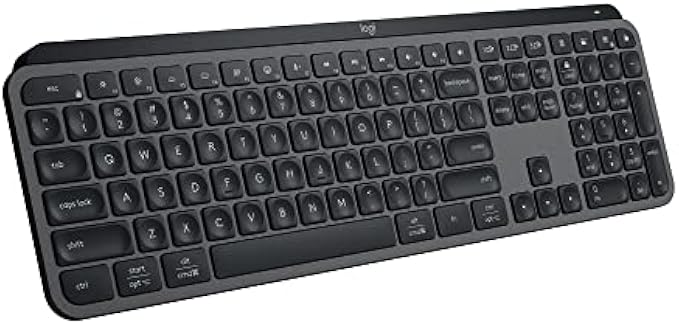 Logitech MX Keys S Wireless Keyboard, Low Profile, Quiet Typing, Backlighting, Bluetooth, USB C Rechargeable for Windows PC, Linux, Chrome, Mac - Graphite - With Free Adobe Creative Cloud Subscription