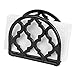 Home Basics NH51101 C Cast Iron Paper Napkin Holder/Freestanding Tissue Dispenser for Kitchen Countertops, Dining, Picnic Table, Indoor & Outdoor Use, Dur, Black