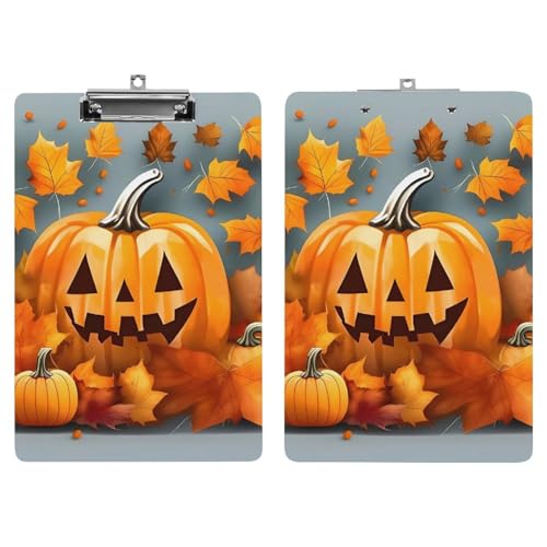 Porte-bloc rigide acrylique citrouille A4 avec impression HD durable - 7