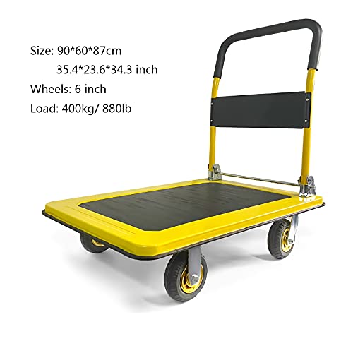 Carrito de plataforma para transportar grandes pesos de forma cómoda 3