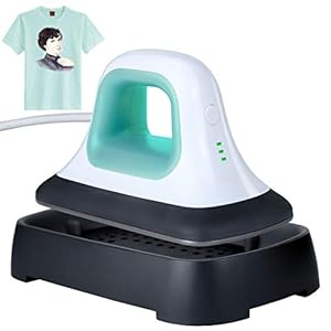 Blzk kleine kompakte Transferpresse, Mini Tragbare Heat Press Machine 18 x9.8 cm Tshirt druckmaschine Easy Press…