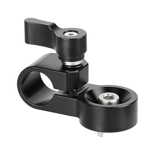 Pince de tige 15mm en aluminium avec vis 1/4" pour support caméra