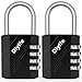 Unikalna Kłódka Szyfrowa, [Nowa Wersja] [2 Sztuki] Diyife 4-cyfrowy Zamek Szyfrowy, Blokada Bezpieczeństwa do Użytku na Zewnątrz, do Szkolnych Szafek Gimnastycznych, Szop, Ogrodzeń, Zamków, Bram