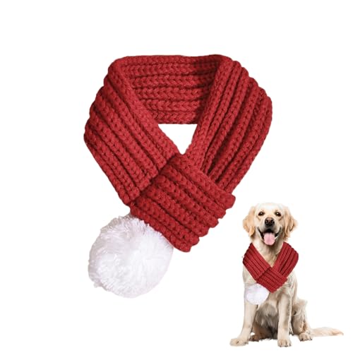 Weihnachten Hund,Hunde Weihnachtskostüm Schal Hundekostüm Kostüm Dog Haustier Weihnachts Christmas Costume Hundekleidung Rot Weihnachtskostüme Weihnachtsschal,für Weihnachtstage Haustier-Kleidung (L)