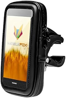 MOBILEFOX 360° Fahrrad Bike Rad Lenker Smartphone Handy Halter Halterung Motorrad Lenkerhalterung Handyhalter wasserresist...