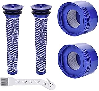Attemart Filter Replacement for Dyson V8 V7 Animal Absolute Motorhead SV10 SV11 Cordless Vacuum Pre & Post Motor Filter Part # DY-96566101, DY-96747801