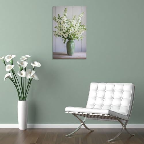Toile moderne orchidée verte pour illuminer une chambre ou un salon sombre - 5